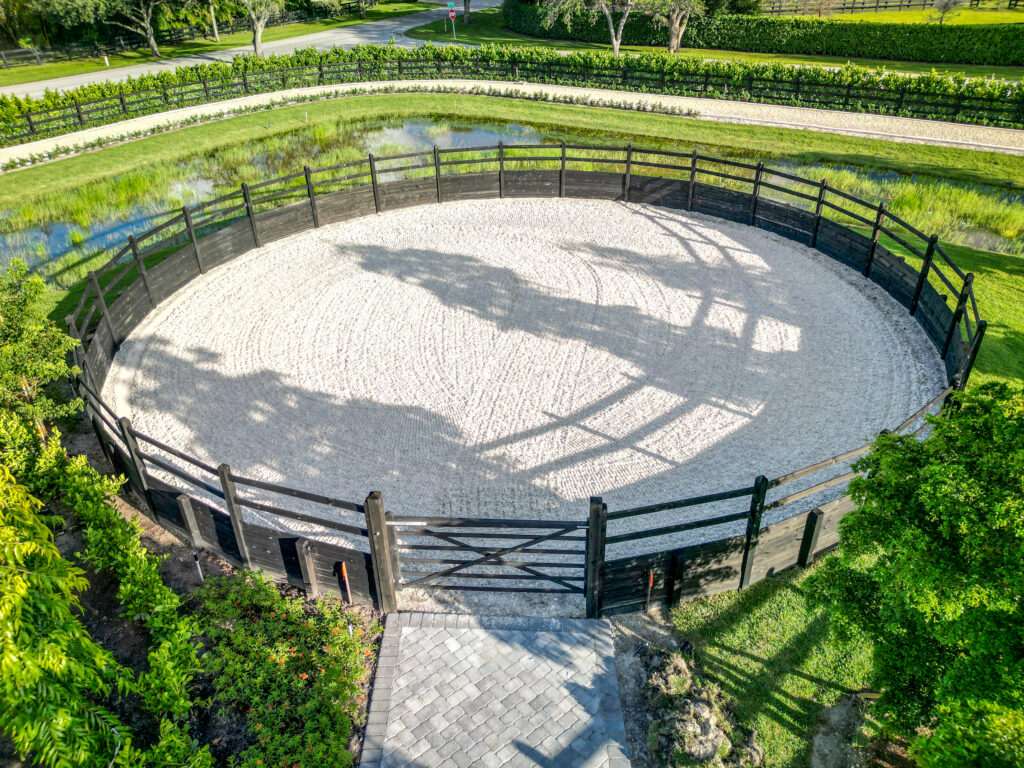 Equestrian Round Pen Construction